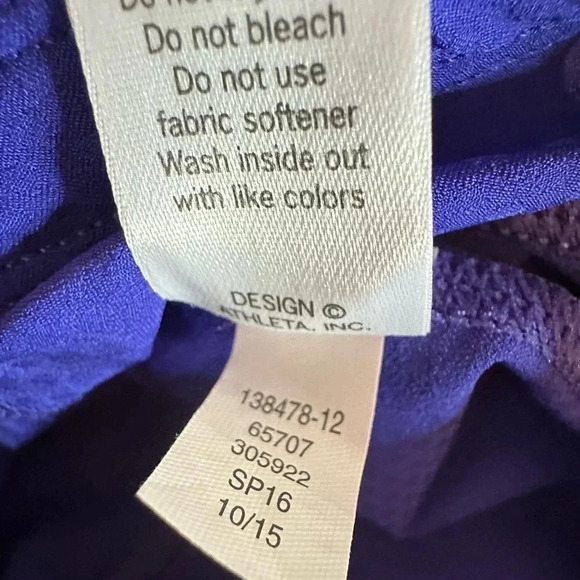 Women’s  Athleta  DOBBY BE FREE KNICKER Leggings (2)  Purple & Pink size XXS(b5 - Picture 9 of 16
